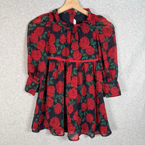 Janie and Jack Other - Janie and Jack Girls The Holiday Frills Dress Dark Marine Rose Size 6